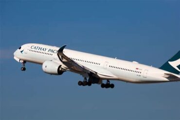 Cathay Pacific Airbus A350 Hit By Violent Turbulence Near Hong Kong, Injuring 10 During Meal Service