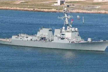 US Navy Flight III Destroyer USS Ted Stevens Begins Final Journey Before Commissioning