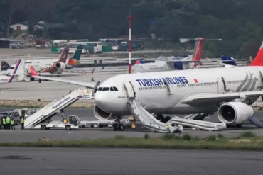 Turkish Airlines Airbus A330 Evacuation in Kathmandu After Landing Gear Fire Forces 288 People to Escape via Emergency Slides