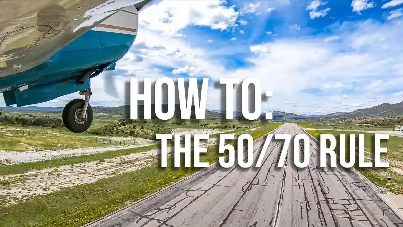 What Is the 50/70 Rule in Aviation? The Critical Takeoff Safety Check Every Pilot Should Know