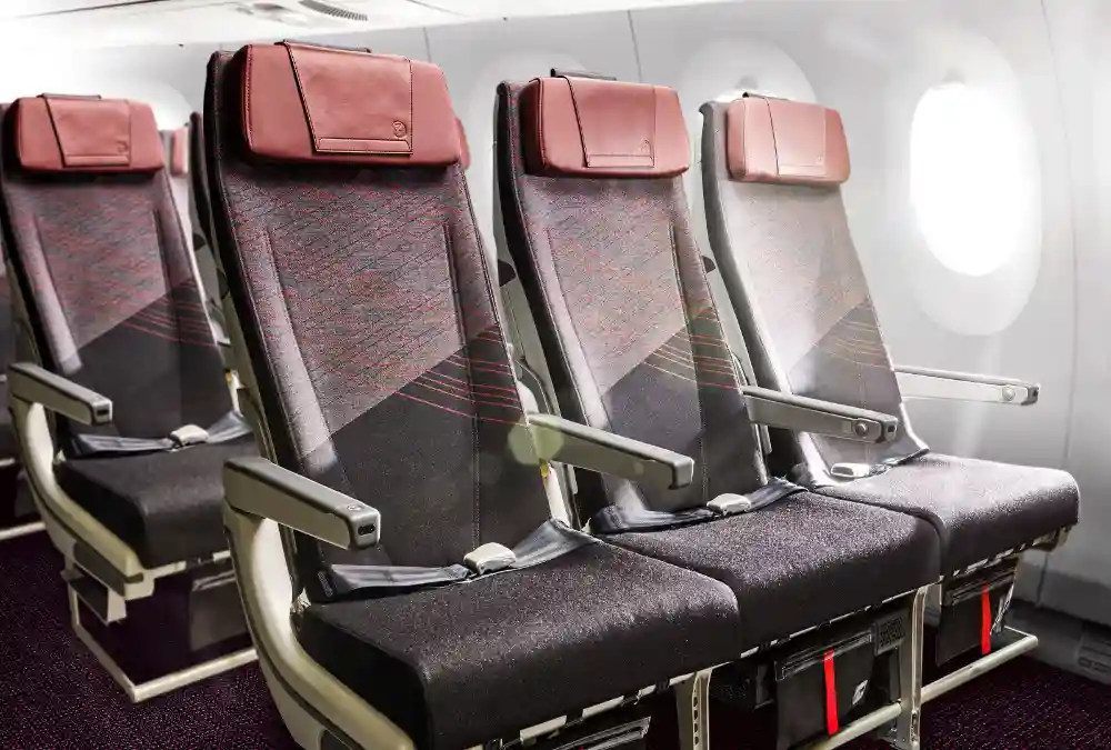 Japan Airlines economy seat design legroom cabin engineering