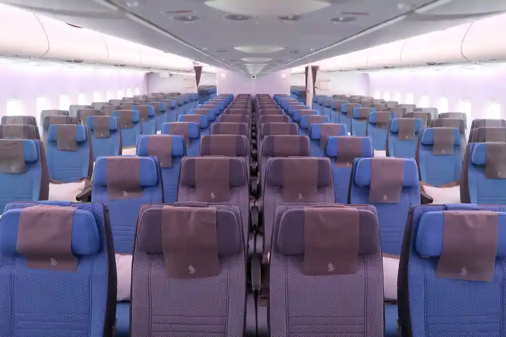 Singapore Airlines Airbus A380 economy cabin