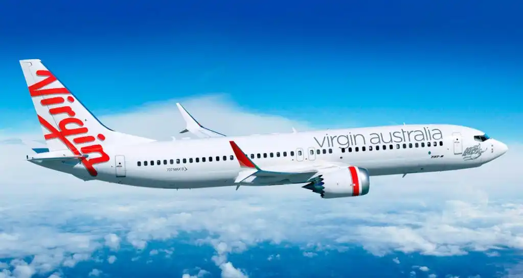 Virgin Australia Boeing aircraft during premium market expansion strategy