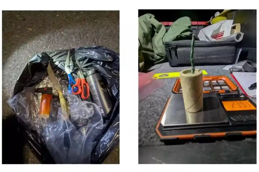 explosive device evidence recovered at Sacramento International Airport security checkpoint