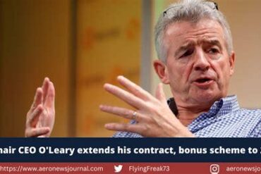 Ryanair Extends Michael O’Leary’s Contract to 2032 With €150 Million Incentive Deal as CEO Nears Four Decades in Charge