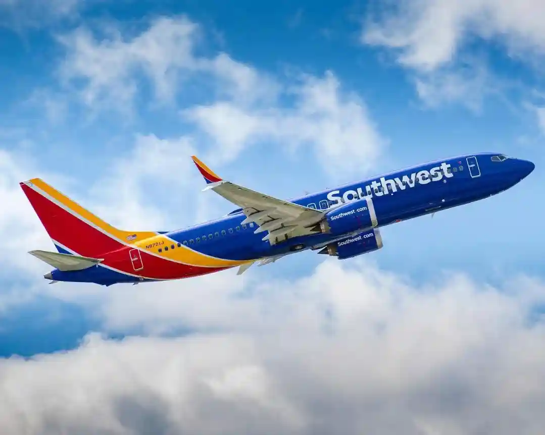Ted Stevens Anchorage International Airport Southwest Airlines Boeing 737 at gate