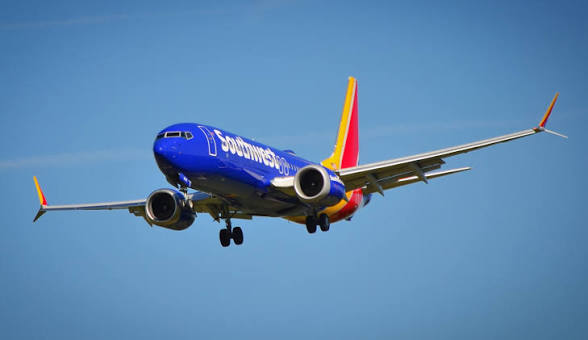 Boeing 737 MAX 8 LEAP engines and split scimitar style winglets close-up