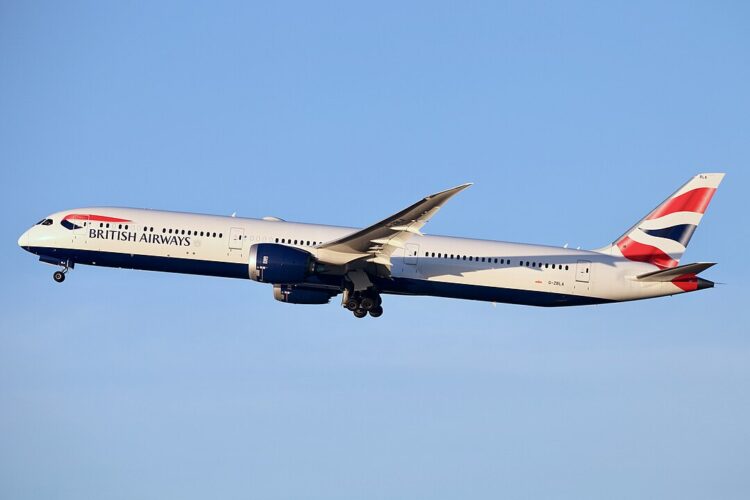 British Airways Boeing 787-10 Tampa Florida route from Heathrow