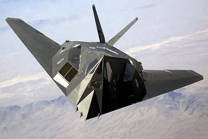 F-117 Nighthawk stealth jet testing radar systems at Tonopah Nevada