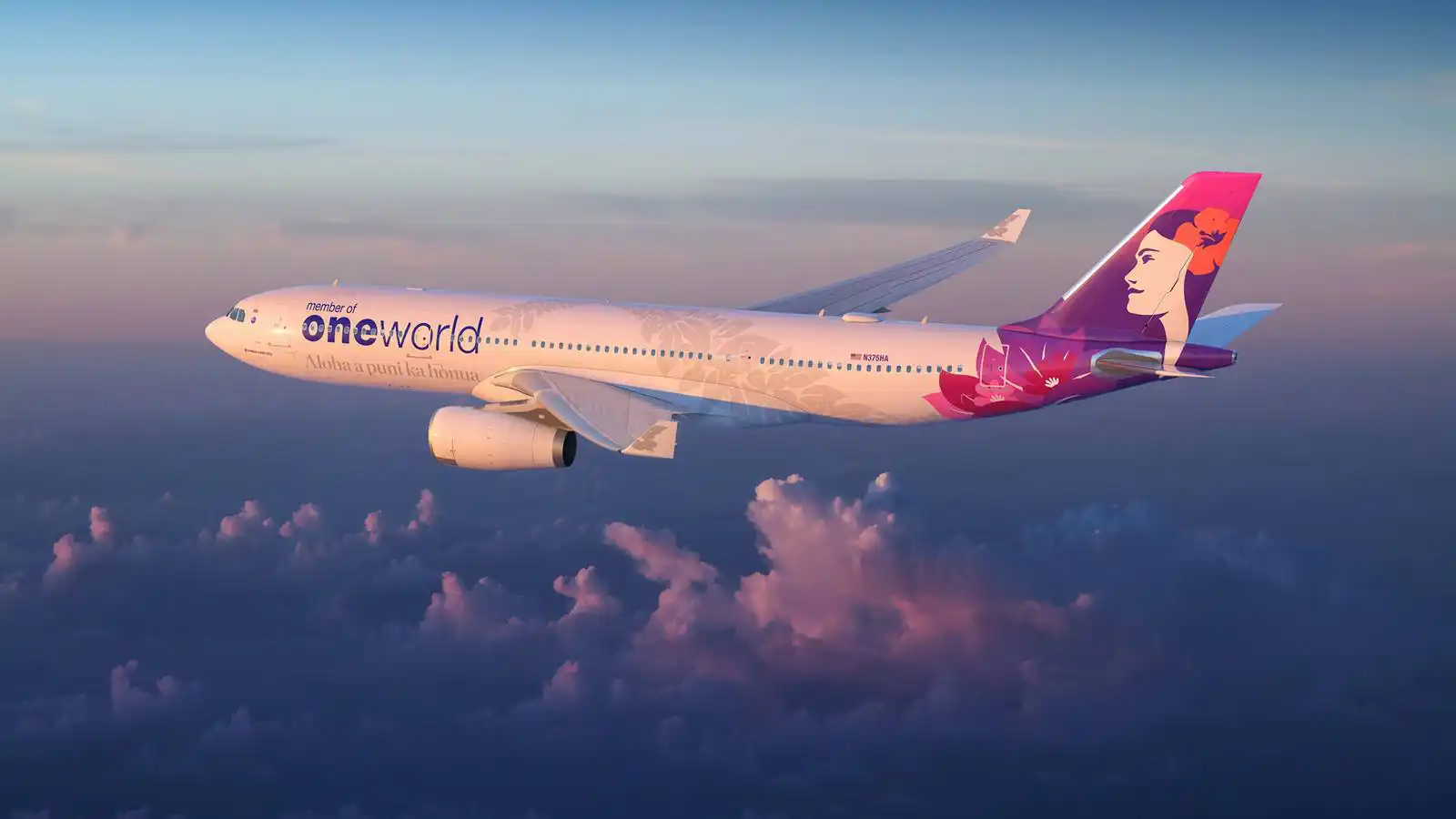 Hawaiian Airlines Celebrates oneworld Membership With Striking "Aloha All Around the World" Airbus A330 Livery