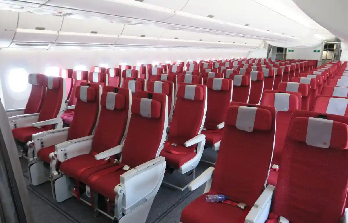 high density economy cabin aircraft seating Airbus A350 2026
