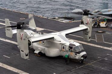 The US Navy’s CMV-22B Osprey Replaced a 10,000-Lb Cargo Workhorse — But Gained the Ability to Keep F-35C Fighters Flying
