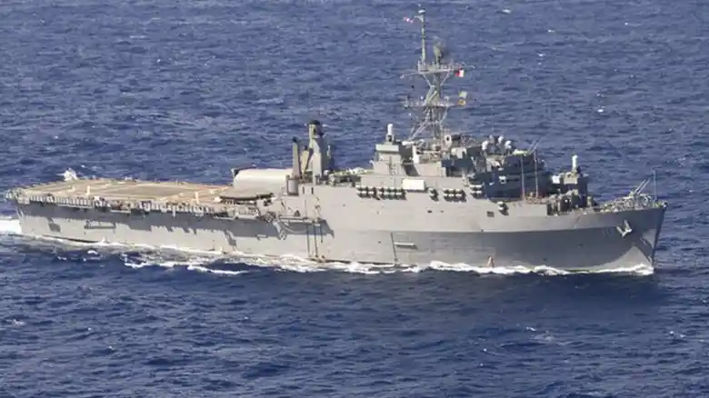 USS Juneau LPD-10 underway during active US Navy service