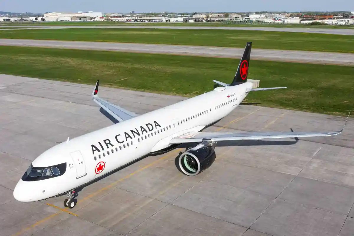 Air Canada Airbus A321XLR at Lyon Saint Exupéry Airport France transatlantic operations