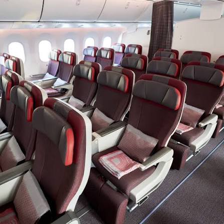 Air India Boeing 787-9 premium cabin operating Delhi Toronto nonstop