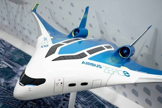 Airbus future single aisle aircraft concept with advanced wing design