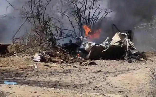 Cessna 208B Grand Caravan crash site near Nazca Lines Peru