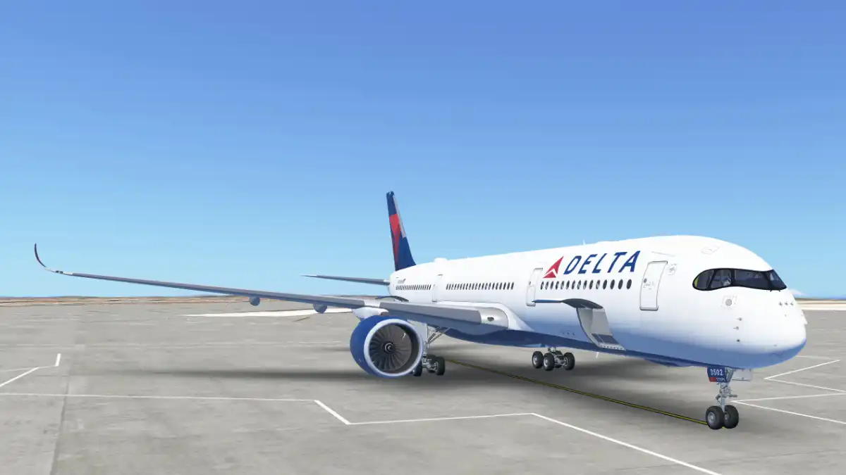 Delta Airbus A350 long haul international flight