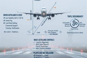 How Pilots Land Widebody Aircraft In Near-Zero Visibility With Autoland Technology