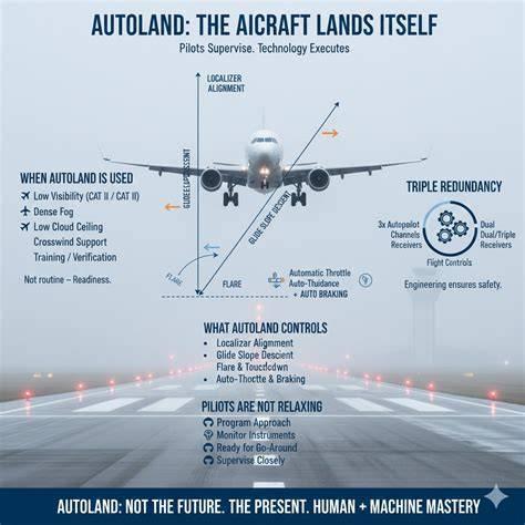 How Pilots Land Widebody Aircraft In Near-Zero Visibility With Autoland Technology