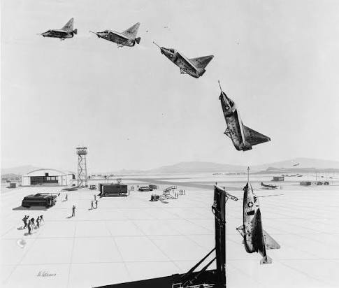 Ryan X-13 Vertijet Pentagon demonstration Washington National Airport Potomac River July 1957