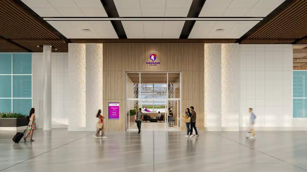 Hawaiian Airlines Honolulu HNL new premium lounge Mauka Concourse 13000 square feet
