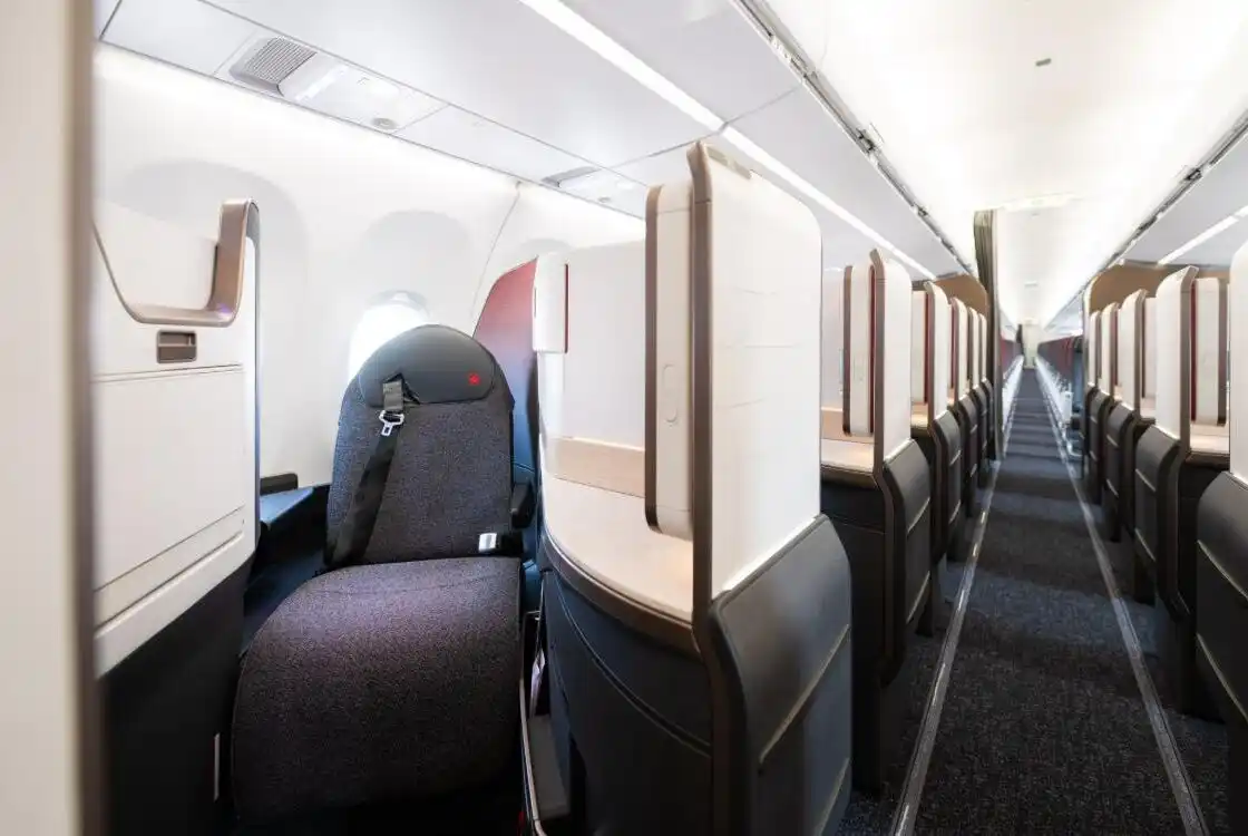 Air Canada A321XLR cabin with 14-seat Signature Class