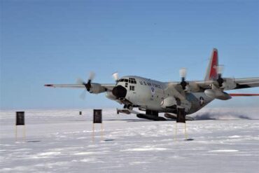 US Air Force C-130J Takes On LC-130 Ski-Bird Mission in Iceland