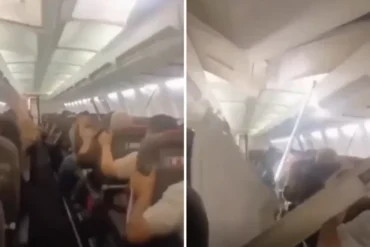 Boeing 737 Loses Tire During Takeoff, Suffers Violent Landing as Cabin Ceiling Collapses