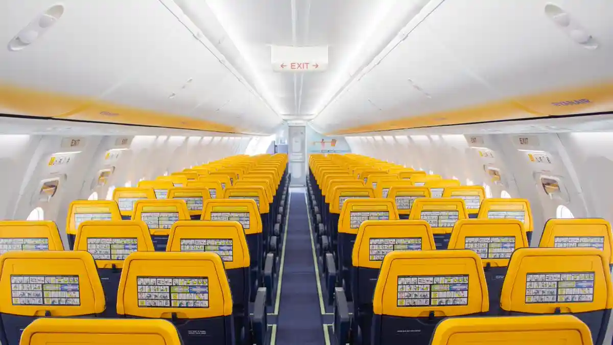 Ryanair Boeing 737 MAX 8-200 high-density cabin interior