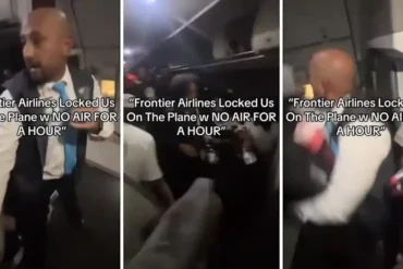 Frontier Airlines Passengers Rush Exit Door After Nearly an Hour Without Air Conditioning in Atlanta