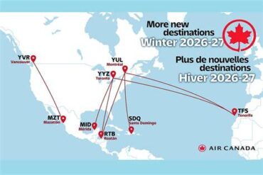 Air Canada Launches New 9-Hour Nonstop Tenerife Routes From Toronto and Montréal This Month