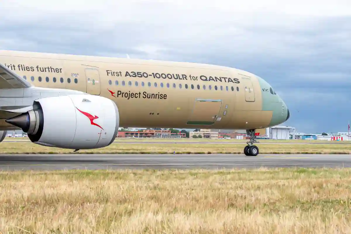 Airbus A350-1000ULR Project Sunrise aircraft livery for Qantas long haul
