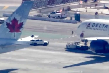 Delta A350 Winglet Lodged in Air Canada 777 Tail After LAX Taxiway Collision