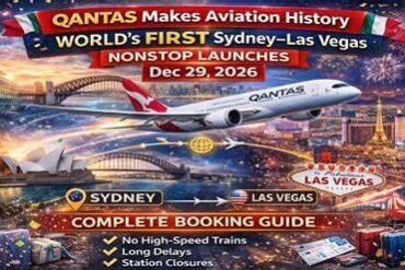 Qantas Opens Sydney–Las Vegas Nonstop Flights on December 29: 15-Hour Route Marks Airline's First Scheduled Service to Sin City