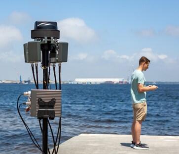 TSA counter-drone system testing near Miami International Airport runway