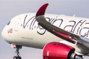 Virgin Atlantic A350 Operates Rare NFL Charter From Indianapolis to London Stansted